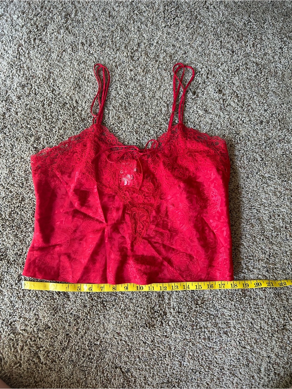 Vintage Gold Tag Victoria’s Secret Lace Tank